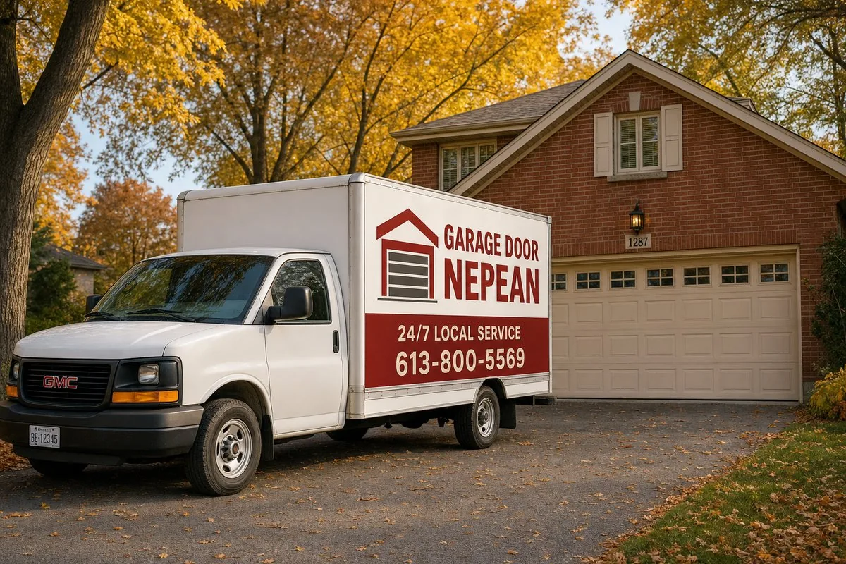Branded Garage Door Nepean service cube van ready to dispatch